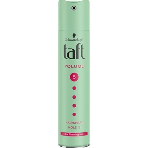 Лак для волосся Taft Об'єм Мегафіксація 5 250 мл (4015001003277/9000100728201) зображення 1