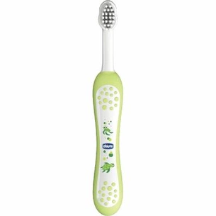 Дитяча зубна щітка Chicco зелена (06958.00) зображення 1