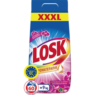 Пральний порошок Losk автомат аромат Малазійських квітів 9 кг (9000101412888/9000101518009) зображення 1