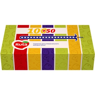 Серветки косметичні Ruta 2 шари 150 аркушів (4820023745599) зображення 1