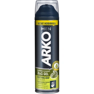 Гель для гоління ARKO З олією насіння конопель 200 мл (8690506512040) изображение 1