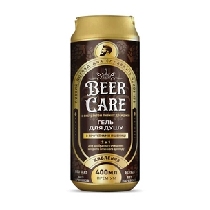 Гель для душу Beer Care 2 в 1 З протеїнами пшениці Живлення 400 мл (4820164642016) зображення 1