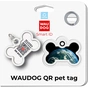 Адресник для тварин WAUDOG Smart ID з QR паспортом "Земля", кістка 40х28 мм (231-4029) - зменшене зображення 5