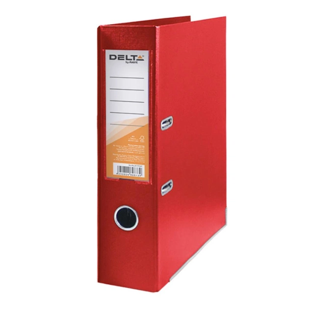 Папка - регистратор Delta by Axent double-sided PP 7,5 cм, assembled, red (D1712-06C) - изображение 1