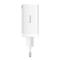 Зарядний пристрій Baseus 2xUSB-C 65W + 1xUSB GaN + cable USB-C to USB-C 100W 1.0m white (CCGP120202) - зменшене зображення 5
