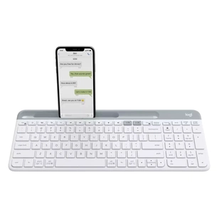 Клавіатура Logitech K580 Slim Multi-Device Bluetooth UA Off-White (920-010623) зображення 1