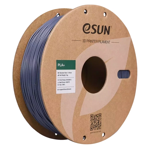 Пластик для 3D-принтера eSUN PLA+ 1.75мм, 5кг, Grey (PLA+175H5) - зображення 1