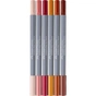Художній маркер Faber-Castell акварельних двосторонніх Goldfaber Aqua Dual Marker BoHo, 6 кольорів (32307) - зменшене зображення 3