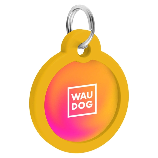 Адресник для животных WAUDOG Smart ID с QR паспортом "Градиент оранжевый", круг 30 мм (230-4035) - изображение 4