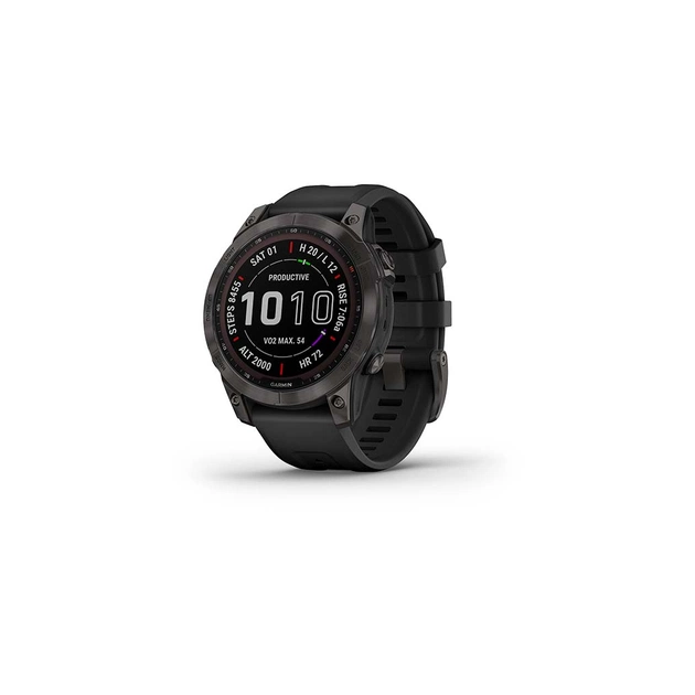Смарт-годинник Garmin fenix 7 Sapph Solar, Black DLC Ti, GPS (010-02540-35) - изображение 1