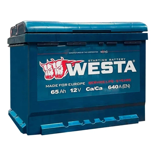 Аккумулятор автомобильный Westa 6CT-65 А (1) - изображение 1