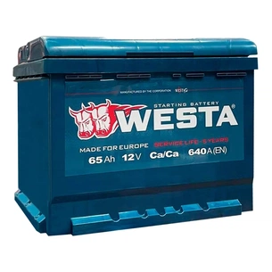 Акумулятор автомобільний Westa 6CT-65 А (1) зображення 1