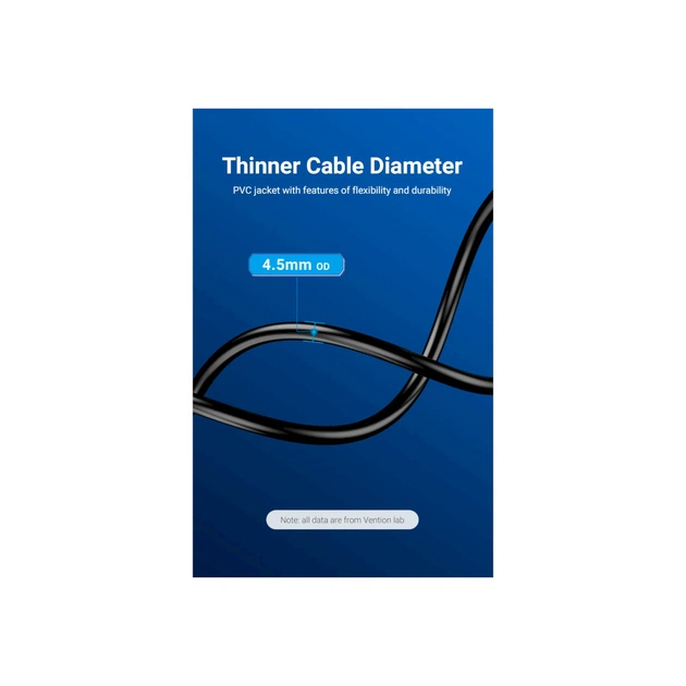 Кабель мультимедійний HDMI to HDMI 50.0m V2.0 Optical 4K 60Hz 18Gbps Dolby 7.1 PVC Black Zinc Alloy Vention (ALABX) - picture 11