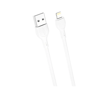 Дата кабель USB 2.0 AM to Lightning 2.0m 2.1A white XO (CB-200UL) зображення 1