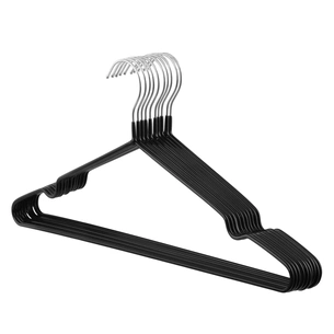 Плічка Ardesto Металеві з ПВХ покриттям Чорні 40.5 см 10 шт. (ARHC2810B) зображення 1