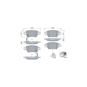Гальмівні колодки Bosch 0 986 494 014 зображення 1