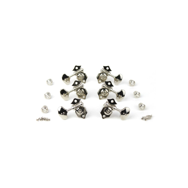 Кілки для гітари Graph Tech PRN-3422-N0 Acoustic 3+3 Butterbean Button Nickel (235526) - picture 3