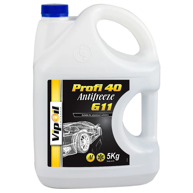 Антифриз VIPOIL G11 Profi 40 blue 5кг (701399) - изображение 1