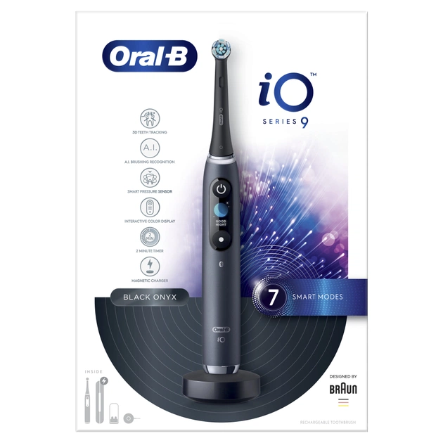 Електрична зубна щітка Oral-B iO Series 9N IOM9.1B2.2AD Black Onyx + чохол (4210201449485) - зображення 2