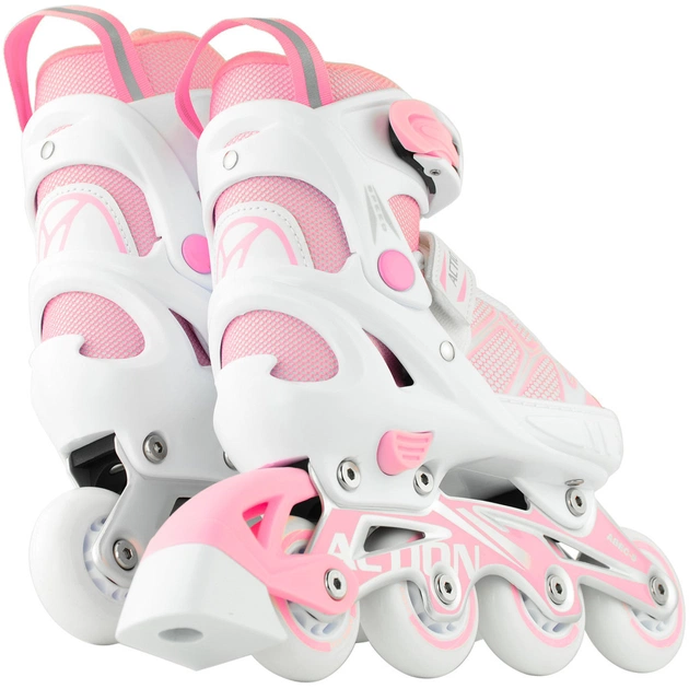 Роликові ковзани Action 2 в 1 Riply Рожеві 33-36 (153B5/2IN1PINK33-36) - зображення 6
