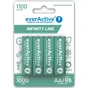 Аккумулятор everActive AA/HR06 Ni-MH 1100mAh BL 4шт - уменьшенное изображение 1