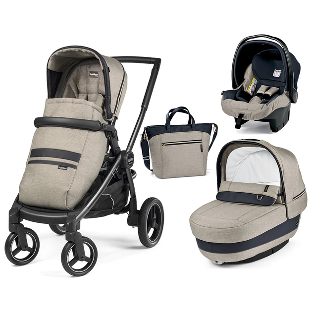 Коляска Peg-Perego 3 в 1 Team Luxe Beige (PACK03-00000000001) - изображение 1