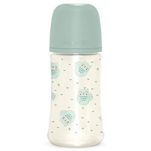 Пляшечка для годування Suavinex Bonhomia, повільний потік, 270 мл, зелена (307835) зображення 1