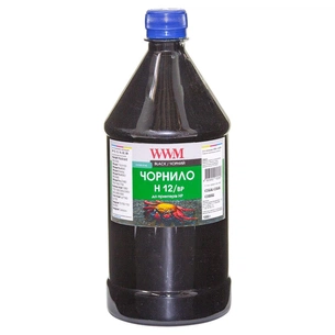 Чорнило WWM HP №10/11/12 1000г Black pigm. (H12/BP-4) зображення 1