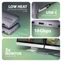 Концентратор AXAGON USB-C 12-in-1 HDMI + DisplayPort + RJ45 1000Mbps + PD100W aluminum gray (HMC-12GM2) - preview 6