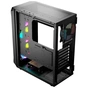 Корпус для ПК Logic concept PORTOS MESH+GLASS ARGB fans 4x120mm BLACK (AT-PORTOS-10-0000000-0002) - зменшене зображення 9