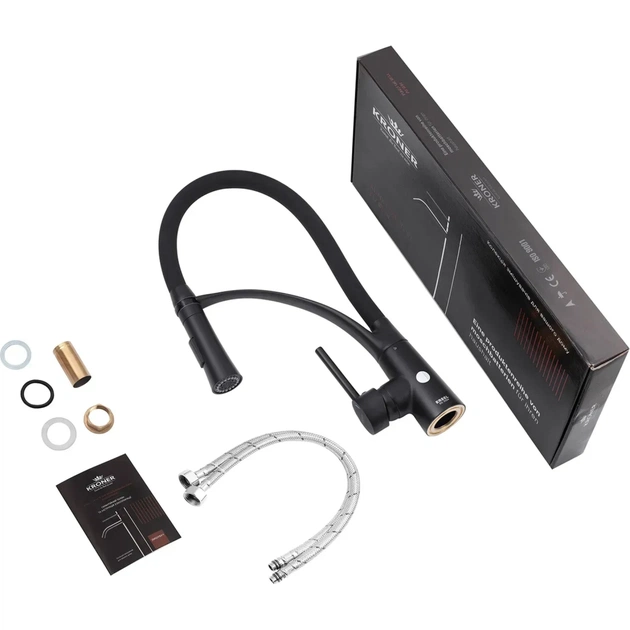 Смеситель Kroner Ersel-SCH03393BLK (CV033799) - изображение 8