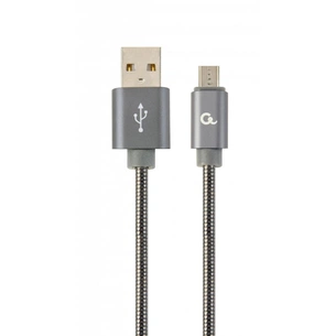 Дата кабель USB 2.0 AM to Micro 5P 1.0m Cablexpert (CC-USB2S-AMmBM-1M-BG) зображення 1