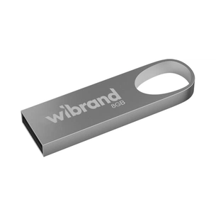 USB флеш накопичувач Wibrand 8GB Irbis Silver USB 2.0 (WI2.0/IR8U3S) зображення 1