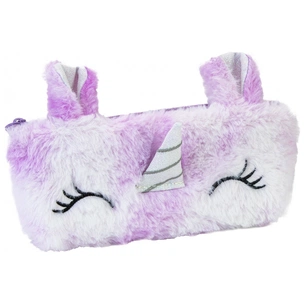 Пенал Cool For School плюшевий 1 відділення фіолетовий (CF87069) зображення 1