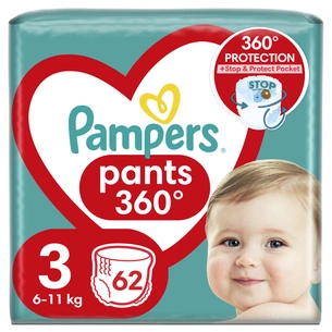 Підгузки Pampers трусики Pampers Pants Розмір 3 (6-11кг) 62 шт (8006540069233) зображення 1