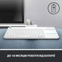 Клавіатура Logitech K400 Plus Touch Wireless UA White (920-007146) - зменшене зображення 7