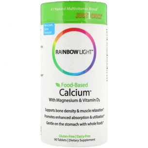 Вітамін Rainbow Light Кальцій з Магнієм і вітаміном D3, Food-Based Calcium with Ma (RLT-10951) зображення 1