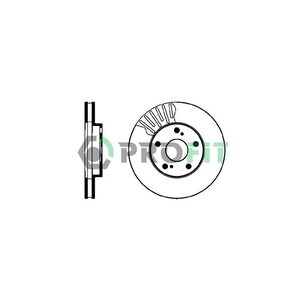 Гальмівний диск Profit 5010-0501 зображення 1