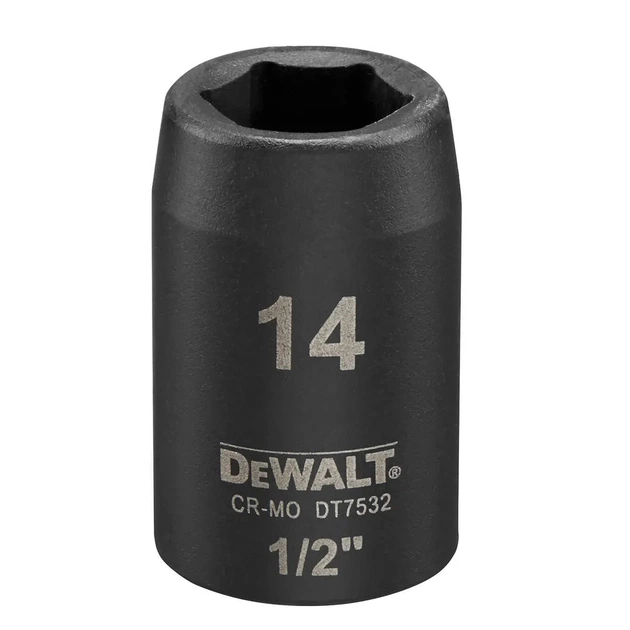 Головка торцева DeWALT IMPACT ударна коротка, 1/2 х 14 мм (DT7532) - picture 1