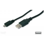 Дата кабель Micro USB2.0, type B, 1.8m Digitus (AK-300110-018-S) - уменьшенное изображение 1
