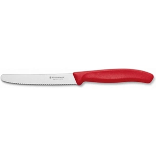 Кухонний ніж Victorinox SwissClassic для овощей 11 см, волнистое лезвие, Red (6.7831) зображення 1