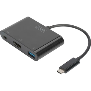 Перехідник USB-C to HDMA 2xUSB Digitus (DA-70855) зображення 1