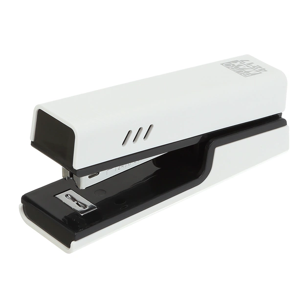 Степлер Buromax пластиковий, 20 аркушів, (скоби №24; 26), 129,6 x 38,9 x 59,2 мм, білий (BM.4217-12) - picture 2