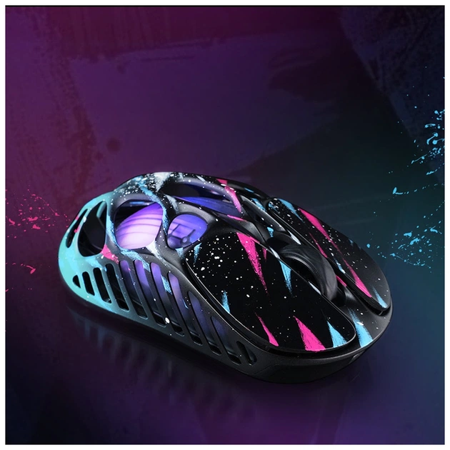 Мышка GravaStar Mercury X Pro 8K RGB Wireless/Bluetooth/USB Neon Graffiti (GS_X_PRO_CG_BLK) - изображение 5