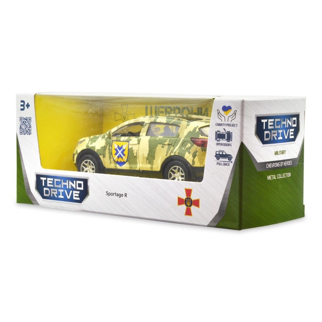 Машина TechnoDrive Автомодель серії Шеврони Героїв - Kia Sportage R - 56 ОМПБр (250362M) - picture 5