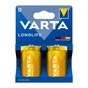 Батарейка Varta D (LR20) Longlife лужна * 2 (04120101422) - зменшене зображення 1