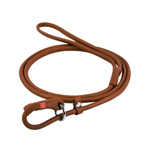 Повідець для собак WAUDOG Soft з QR паспортом круглий Ш 8 мм Д 135 см коричневий (72636) зображення 1