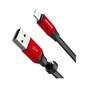 Дата кабель USB 2.0 AM to Lightning 0.23m 2A black/red Baseus (CALMBJ-B91) - уменьшенное изображение 3