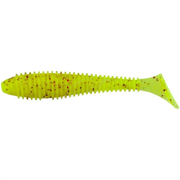 Силікон рибальський Keitech Swing Impact FAT 4.3" (6 шт/упак) ц:pal#01 chartreuseredflak (1551.08.91) - изображение 1