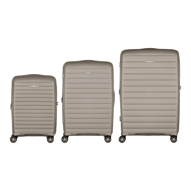 Набір валіз 2E Aero (L+M+S), сіро-коричневі (2E-SPP-AERO-SET3-TP) - зображення 3